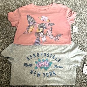 TWO Aeropostale Women’s Classic Crew T-Shirt- XS